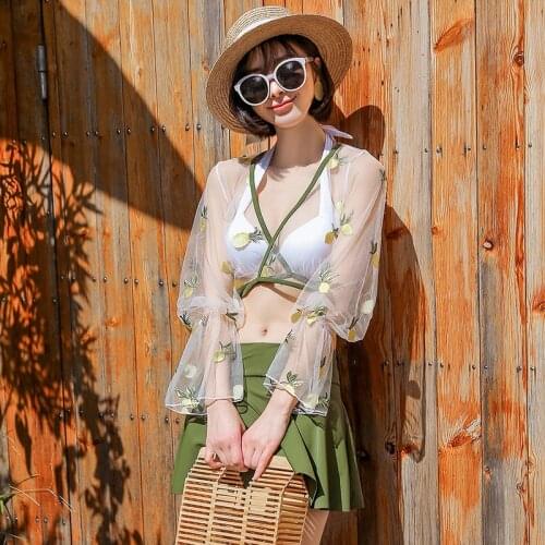 Bathing Suit Women Two Piece Swimsuit Micro Bikini May Female Beach Pool Three Block Design Color Animal Polyester Bathing Suit