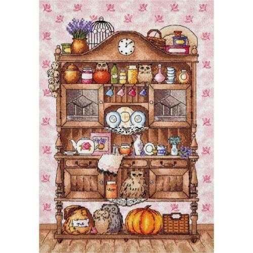 Gold Collection Needlepoint Nice Kitchen Cabinet Cross Stitch and Embroidery with 100% Cotton Floss&Free Shipping for Home Decor