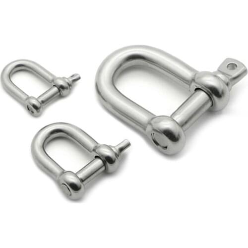 1pcs M18 Bow Shackles Recovery Rigging Tow D-Ring Screw Pin Anchor Bow Shackle Rigging European Style for Chains Wirerope