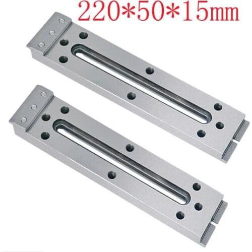 2x Wire EDM Fixture Board Stainless Jig Tool For Clamp And Level 220x50x15mm For Sodick DWC Wire Cut EDM Machine
