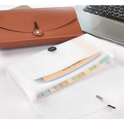 6 colour, transparent plastic, file folder, file bag, file bag folder, paper storage, school supplies, office