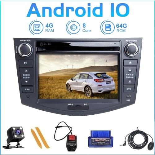 ZLTOOPAI Car Multimedia Player Android 10 For Toyota RAV4 2006-2012 Car GPS Radio Stereo DVD Player 8 Core ROM 64GB