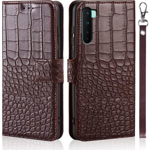 Case for Oneplus Nord Case flip Crocodile texture leather case for Oneplus Nord cover with card holder
