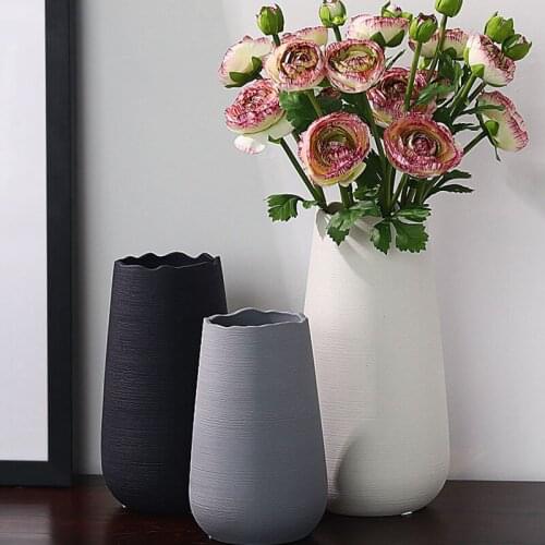 Jingdezhen ceramic handicraft decoration creative ceramic brushed vase Nordic home decorations wholesale