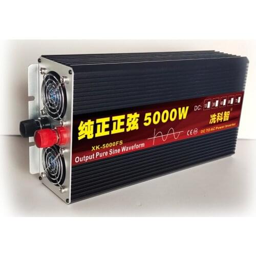 Car Inverter 12V/24V 220V 5000/6000W Voltage transformer Pure Sine Wave Power Inverter DC12V to AC 220V Converter+ LED Display