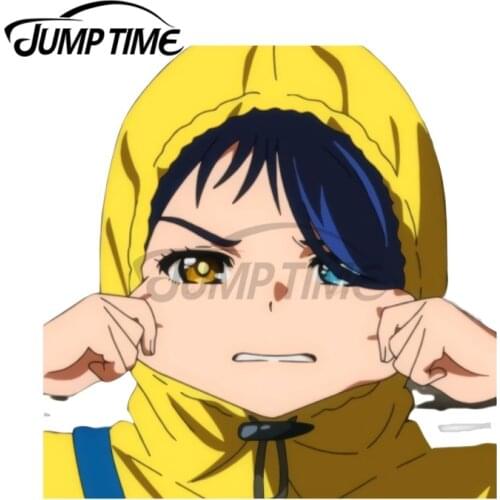 JumpTime 13 x 6.8cm Ai Ohto Peeker Wonder Egg Priority Truck Decal DIY Anime JDM Car Stickers for Custom Printing JDM Decoration