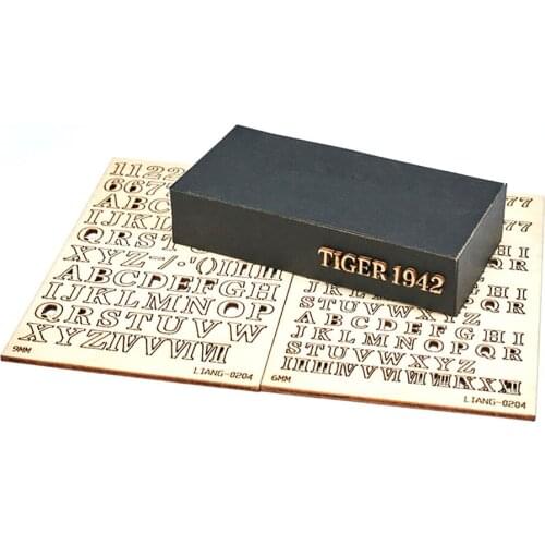 Creative 3D Alphabet Number Etching Sheet DIY Model Making Personalized Kits for Dioramas Model Scene Decoration