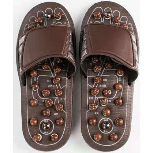 Massage slippers Magnet Rotary Moxibustion Foot Acupoints New Pebble Stone Home Indoor Mens and Womens Bathroom Massage Shoes