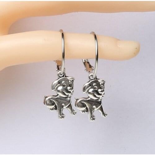 Fashion Women dog hoop Earrings Lovely Puppy Dog / dogs Earrings Pretty Jewelry Gift for Girls Teens