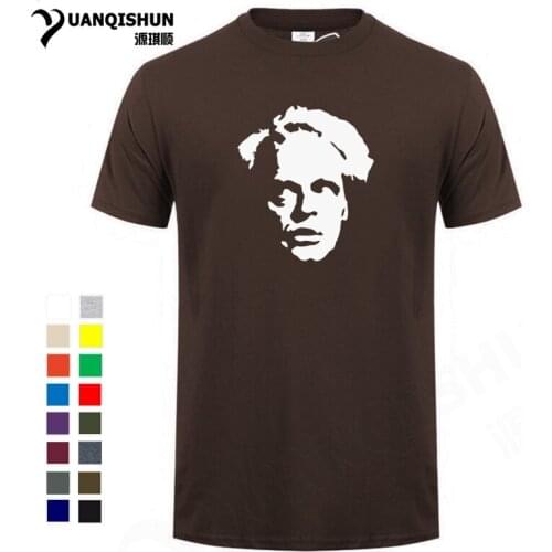 Movie Celebrity Klaus Kinski Portrait Print T-shirt Fashion 16Colors Cotton Men T Shirt Top Quality O Neck Short Sleeve Tops Tee