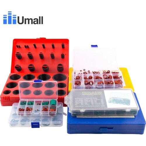 Umall O Ring Kit Seal Gasket Universal Rubber O-ring Assortment Set