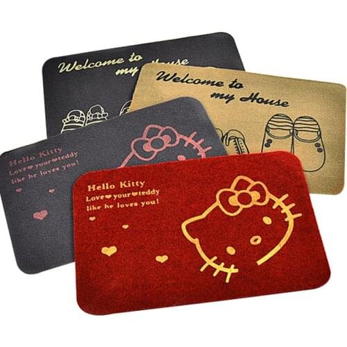 Non-slip Absorbent Carpet 40*60CM Porch Ash Mats Kitchen Living Room Door Carpet Porch Door Mat