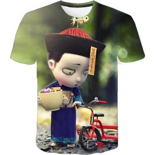 Newest Childrens T-shirt Cute and Funny Zombie Tshirt Summer Casual Wear Kids Boys and Girl Short Sleeve Shirt Cartoon Tops Tee
