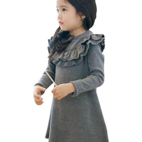 Dress for girl kids ruffles A-line high quality 2020 Girls dress kids clothing baby dresses girls fashion princess baby clothing