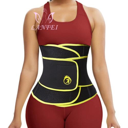LANFEI Compression Strap Waist Trainers Belt for Women Slimming Sauna Weight Loss Neoprene Body Shaper Corset Hot Sweat Fat Burn