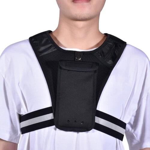 Adjustable Reflective Running Vest Lightweight Black Vest Running Vest Gear Breathable Durable Lightweight For Outdoor Ordinary