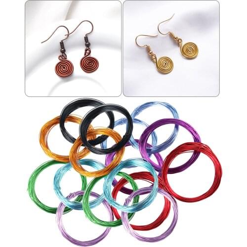 24x 10.9Yard Aluminum Wire Bendable Metal for Art Wreath Floral Making Beading Bezel Sculpting Gem Jewelry Making DIY Crafts