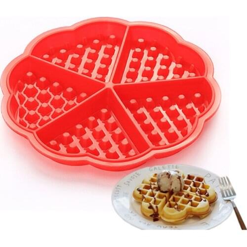 Silicone Waffle Cake Mold Pans Baking Makers Shortbread Bake Moulds Pastry Pan DIY Kitchen Bakeware Accessories