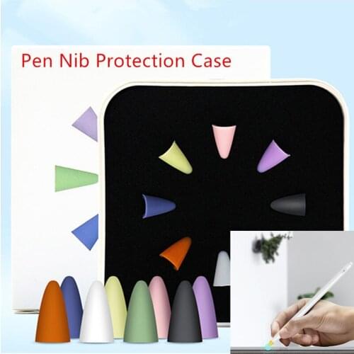 Touch Screen Pen Silicone Mute Tip Cover Stylus Pen Nib Protection Case Replaceable