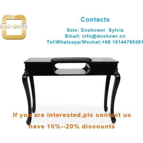 Nail art table with stations nail bar table for nail table and chair set