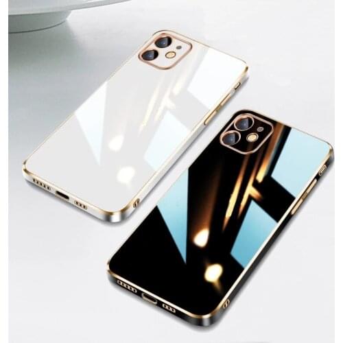 Lens protection Bronzing soft silicon Phone Case For apple iPhone 11 12 Pro Max 7 8 Plus X XS XR MiNi SE2 soft back case cover