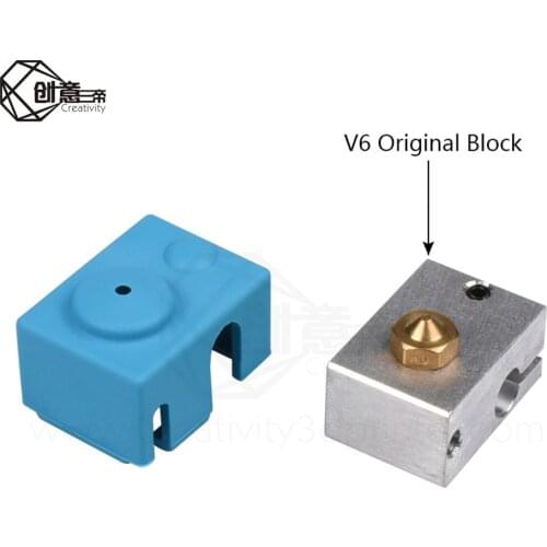 3D Printer Protective Silicone Sock Cover Case V6 high temperature rubber sleeve PT for Heater Block of Creality CR-10, Hotend