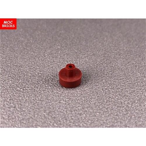 100pcs/lot MOC Bricks Tile Round 1 x 1 with Bar and Pin Holder 20482 Building Blocks Parts DIY Educational Tech Parts Toys