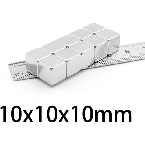 10x10x10mm Neodymium Magnet 10*10*10mm N35 NdFeB Block Super Powerful Strong Permanent Magnetic imanes Block