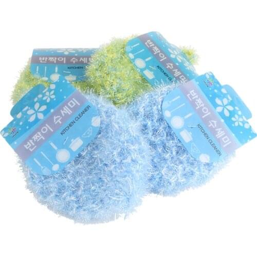 2PCS/LOT korea Fish Dish Cloth Acrylic Washing Towel Magic Kitchen Cleaning Wiping Rags