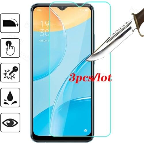 3pcs Screen Protector Glass for OPPO A15 Tempered Glass for OPPO A 15 OPPOA15 Safety Protective Film