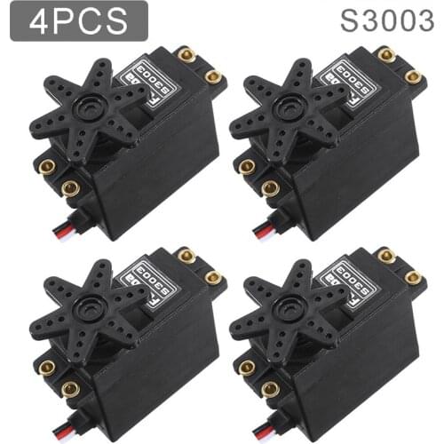 4pcs/lot Standard High Torque Metal Gear Digital Servo For S3003 Futaba RC Car Plane Boat Helicopter