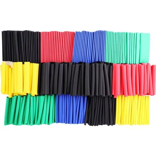 530Pcs Set Polyolefin Shrinking Assorted Heat Shrink Tube Wire Cable Insulated Sleeving Tubing Set DIY Suit