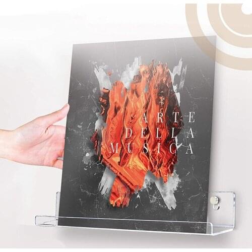 6Pcs Vinyl Record Wall Mount Shelf Set of Album Holders for Hanging on Walls Shelves Albums or Childrens Books