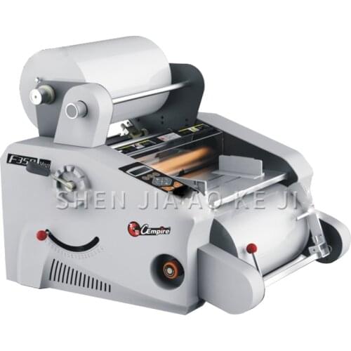 CB-F350A automatic laminating machine 0.5-3 m / min film speed LCD Display laminator 220v/50hz 1450w 1pc Film width 350mm