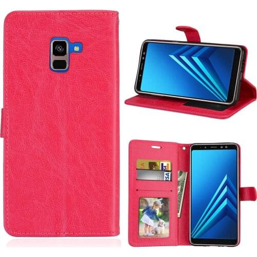 For Samsung Galaxy A8+ A8 Plus (2018) A730F 6.0"case leather wallet case cover for Samsung Galaxy A8+ (2018) phone case caso