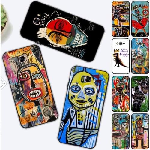 Yinuoda Jean Michel Basquiat Art Graffiti Phone Case for Samsung J 2 3 4 5 6 7 8 prime plus 2018 2017 2016 core