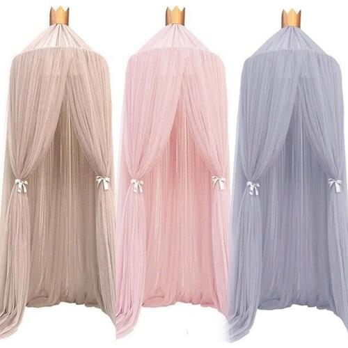Childrens room champion tent Hanging Tent Baby Bed Crib Canopy Tulle Curtains for Bedroom Play House Tent for Kids Room M0349