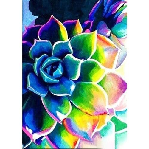 YI BRIGHT Full Square/Round Drill 5D DIY Diamond Painting "Blue flower" Embroidery Cross Stitch 3D Home Decor