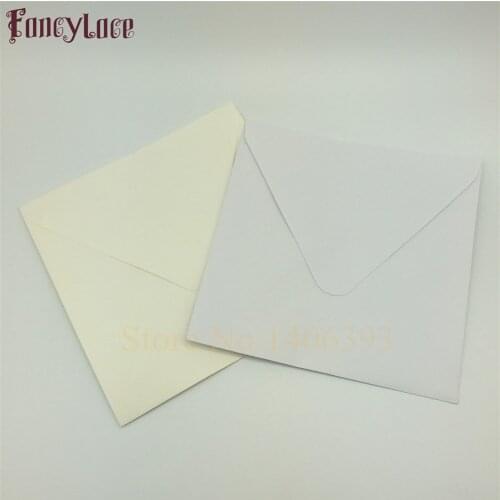 30pcs/set 16*16cm Vintage Ivory White Card Blank Paper Window Envelopes Wedding Invitation Envelope Gift Envelope 2 Colors 2Size
