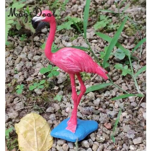 MagiDeal Garden Lawn Patio Large Standing Flamingo Bird Figurines Ornament Model Wedding Parties Decoration