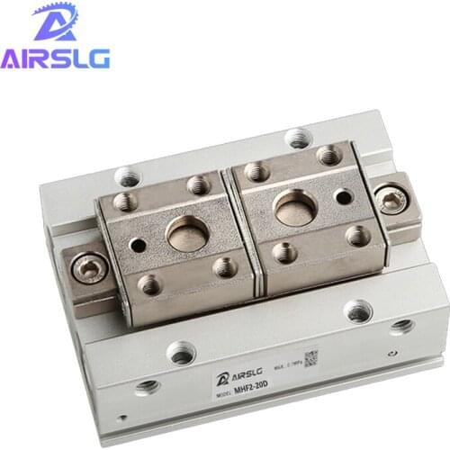 MHF2 MHF2-8D 16D 20D D1 D2 Double acting Low Profile Air Gripper Pneumatic cylinder parallel gripper Series gripper pneumatic