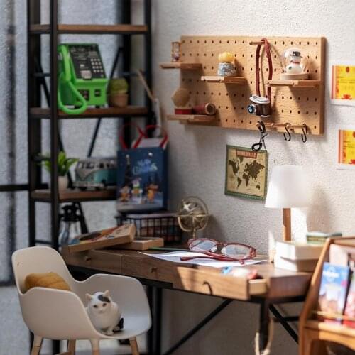 Mini Storage Rack Shelf for 1/6 1/12 Dollhouse Kitchen Furniture Ornament