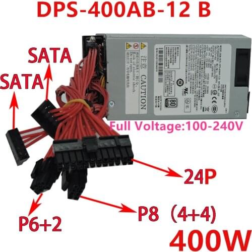 New PSU For Delta 80plus Gold -12V ITX FLEX Small 1U T39 S3 R47 M41 K39 Rated 400W Peak 500W Power Supply DPS-400AB-12 B/17 B