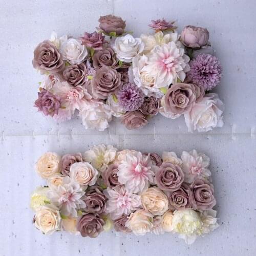Very 3D Artificial Flower Runner And Fake Flowers Use Rose Peony For Wedding Background Decoration DIY GY804