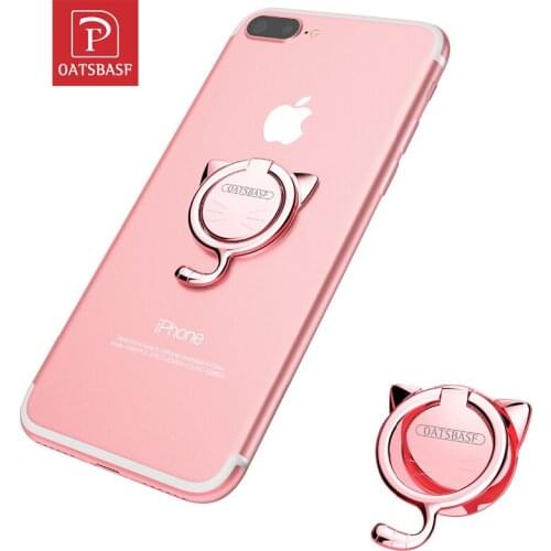 Big cat 360 Degree rotate Phone Holder Finger Ring Mobile Phone Stand Holder For iPhoneX 8 XR Xiaomi MI All Smart Phone Holder