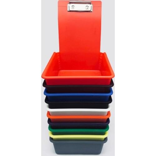 Dental Lab Working Case Pan Plastic Container Tray with Clip