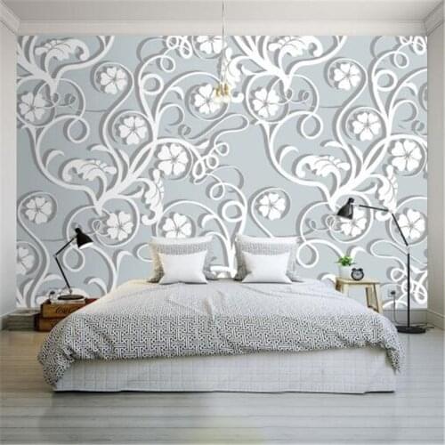 Custom Photo Wallpapers for Living Room Home Decor Flowers Murals Wallpapers for Walls 3D Modern Luxury Wall Papers Bedroom Leaf