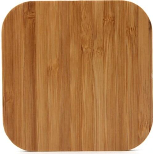 Portable Wireless Charger Charging Slim Bamboo Wood Pad For iPhone X/8/8 Plus Smart Phone Wireless Charger Stand For Samsung S9