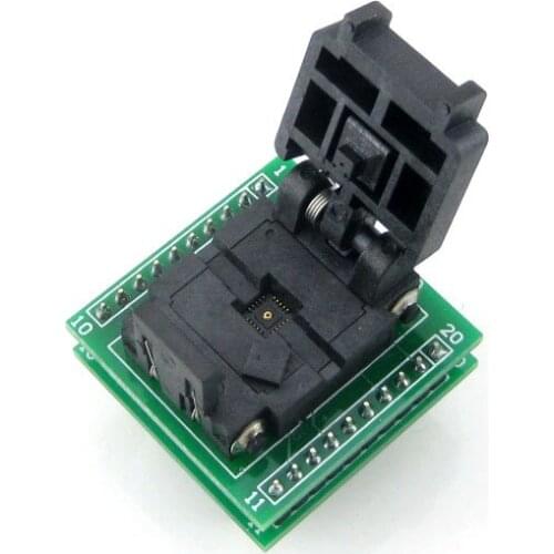 Plastronics QFN20 TO DIP20 Programmer Adapter IC Test Socket & Programming Adapter for QFN20 MLF20 MLP20 package