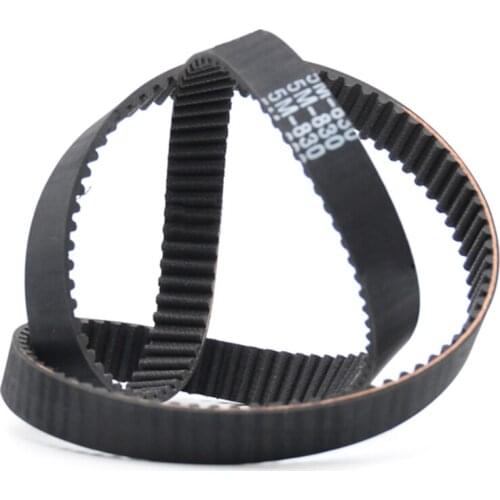 1Pcs HTD 5M-1550 To 5M-1730 Black Rubber Closed Loop Timing Belt Synchronous Belts Width 15/20/25mm